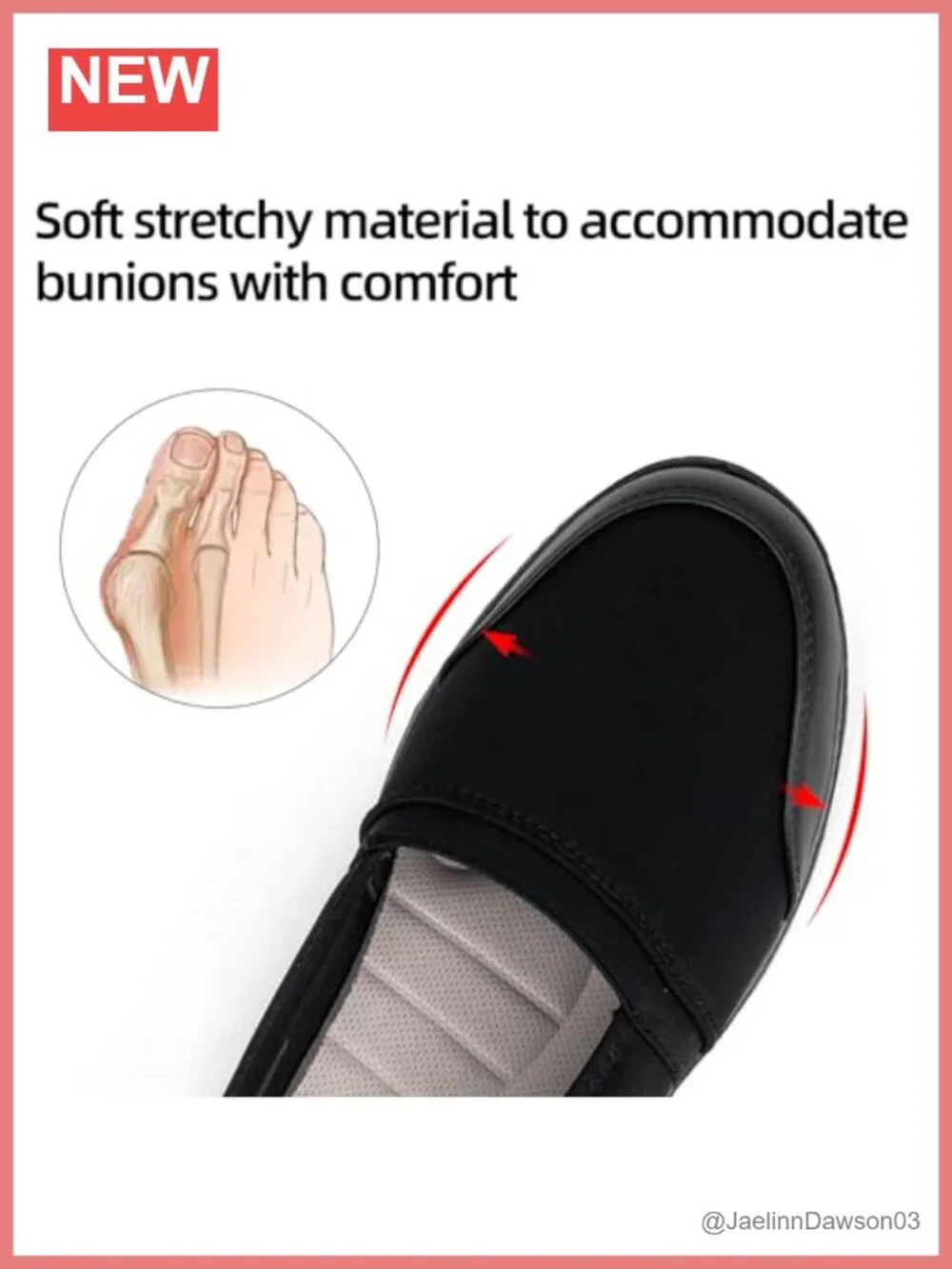Women's Stretchy Slip-On Orthopedic Loafers Comfortable Walking Work Flats